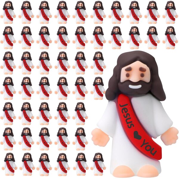 Easter Ornaments Manufacturer - Mini Eco-friendly PVC Jesus Loves You Resin Crafts