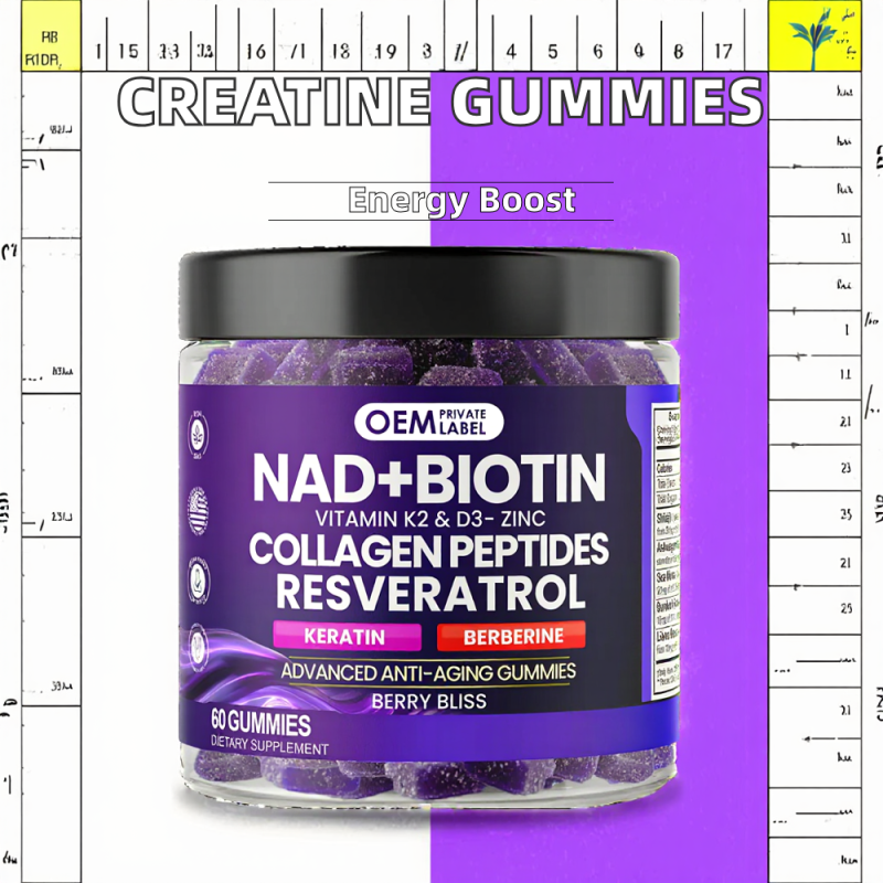 Hair & Nail Vitamin Gummies Manufacturer - OEM/ODM Biotin Collagen Supplement
