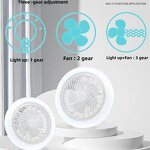 LED Fan Light - Manufacturer - Modern Remote Control Ceiling Fan Living Room Bedroom