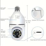 Light Bulb Camera - Manufacturer - E27 1080P Two-Way Audio IR White LEDs Night Vision