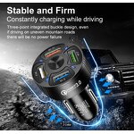 Car Charger - Manufacturer - 4 in 1 Ports Fast Charge Mini Cigarette Lighter USB Adapter
