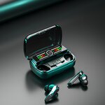 TWS Earbuds - Manufacturer - M12 Open-Ear LED Battery Noise Cancelling Waterproof Gaming