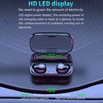 TWS Earphones - Manufacturer - M5 LED Display Wireless Charging IPX7 Digital Indicator