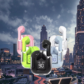 TWS Headset - Manufacturer - 31 Air LED Digital Display Stereo Transparent Blue Earphones