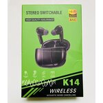 TWS Earphones - Manufacturer - K14 IPX4 Touch Control Noise Cancelling In-Ear Gaming