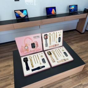 Luxury Smart Watch Set - Manufacturer - A58 Plus Diamond Bracelet Ring Earrings Necklace