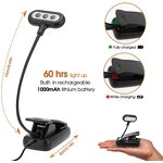Book Light - Manufacturer - USB Rechargeable Dimmable Flexible Clip Kids Bed Reading