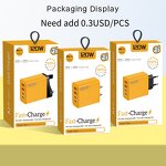 USB C Charger - Manufacturer - 120W PD 4-Port Quick Charging UK Socket OTP Car Desktop