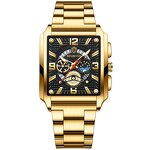 Quartz Watch - Manufacturer - B6575 Square Men Fashion Sports Casual Business Wrist Watch