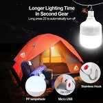 LED Light Bulb - Manufacturer - 20W Outdoor Camping USB Rechargeable ABS Hiking Sports