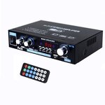 Digital Amplifier - Manufacturer - AK35 Mini HIFI 800W 2-Channel 12V USB FM Remote 30W