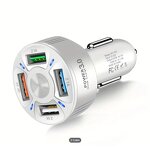 Car Charger - Manufacturer - 4 in 1 Ports Fast Charge Mini Cigarette Lighter USB Adapter