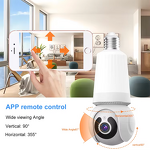 Smart Camera - Manufacturer - 3MP E27 V380pro AI Human Detection 360 LED Memory Card