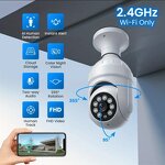 Light Bulb Camera - Manufacturer - Mini IP E27 5G/2.4G Night Vision Hidden Cloud WiFi