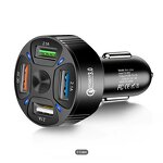 Car Charger - Manufacturer - 4 in 1 Ports Fast Charge Mini Cigarette Lighter USB Adapter