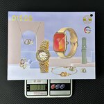 Smart Watch Set - Manufacturer - D15 GS Plus Diamond IP67 Call Email Men Women Gift Pack
