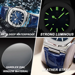 Quartz Watch - Manufacturer - 613 Men Luxury Antique Square Waterproof Luminous Business
