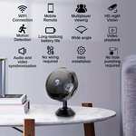 Mini IP Camera - Manufacturer - 2.4G WiFi Night Vision Motion Family Security Wide-angle