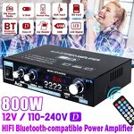 Digital Amplifier - Manufacturer - AK35 Mini HIFI 800W 2-Channel 12V USB FM Remote 30W