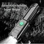 LED Flashlight - Manufacturer - USB Rechargeable High Power Waterproof Tactical Camping