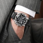 Quartz Watch - Manufacturer - QW75 Gold 40mm Luminous Stainless Steel Complete Calendar