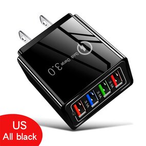 USB Charger - Manufacturer - 3.1A 4Port Portable Phone Charger US UK EU Adapters