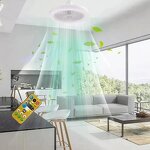 LED Fan Light - Manufacturer - Modern Remote Control Ceiling Fan Living Room Bedroom