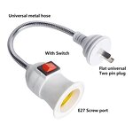 E27 Lamp Holder - Manufacturer - Direct Plug Swivel Mouth Universal Hose with Switch