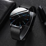 Quartz Watch - Manufacturer - Men Minimalist 40mm Stainless Steel Mesh Belt Crystal