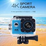 Action Camera - Manufacturer - D800S-WIFI 4K Waterproof Remote Loop Recording Car Mode