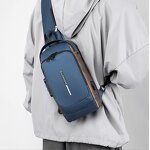 Men's Chest Bag - Manufacturer - Korean PU Waterproof Crossbody Casual Sports iPhone
