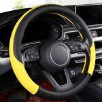 Steering Wheel Cover Manufacturer - Anti-Slip Leather Truck 40cm Fashion Style