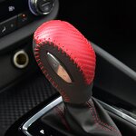Gear Shift Knob Cover Manufacturer - Cowhide Carbon Fiber for Buick Verano Hand-sewn