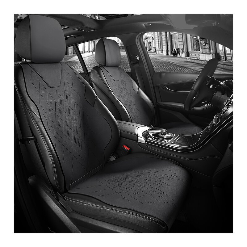 Seat Cushion Pad Manufacturer - Universal Suede Saddle Half Covered for 2 Front Seats