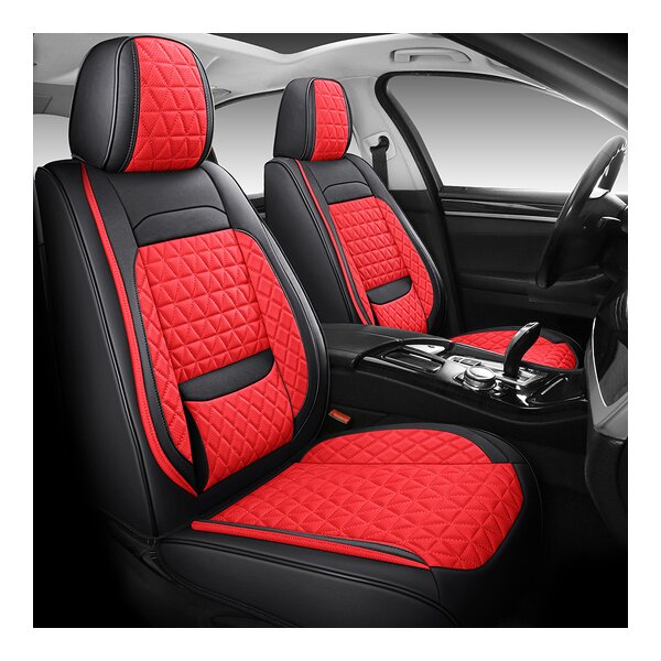 Seat Covers Manufacturer - Universal Blue ECO Leather for 90% Sedan SUV 5 Seats