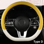 Steering Wheel Cover Manufacturer - Anti-Slip Leather Universal 38cm Shape O & D
