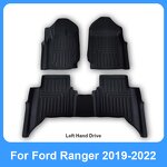 Floor Mat Manufacturer - Custom Fit TPE for 2019-2022 Ford Ranger LHD Trunk