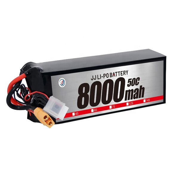 Lipo Battery Pack - Manufacturer - 8000mah 20C/25C 14.8V 3S/4S/6S/12S Rechargeable