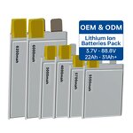 Lithium Battery - Manufacturer - Custom 3.7v 10000-22000mah 25c Rechargeable Single Cell