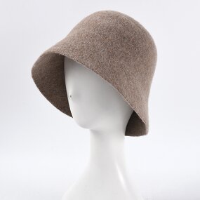 Wool Knit Bucket Hat - Manufacturer - Custom Logo Winter Church Wedding Lady Cloche Fedora
