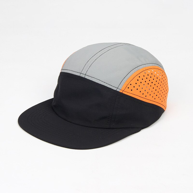 5 Panel Camp Cap - Manufacturer - Wholesale Custom Quick Dry Nylon Mesh Two Tone 7 Panel Golf
