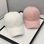 Velvet Baseball Cap - Manufacturer - Wholesale Women's Fall Plain 6 Panel Adjustable Faux Fur