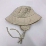 Quilted Down Bucket Hat - Manufacturer - Custom Logo Diamond Wool Lining Earflaps Winter Warm