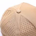 Waterproof Snapback Hat - Manufacturer - Blank PVC Logo Laser Cut Perforated 5 Panel Trucker