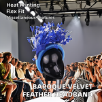 Baroque Fascinator - Manufacturer - Handmade Wide Velvet Padded Church Casual Outdoor Party