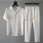 Sportswear Set Manufacturer - Five-Quarter Sleeve Ice Silk Linen