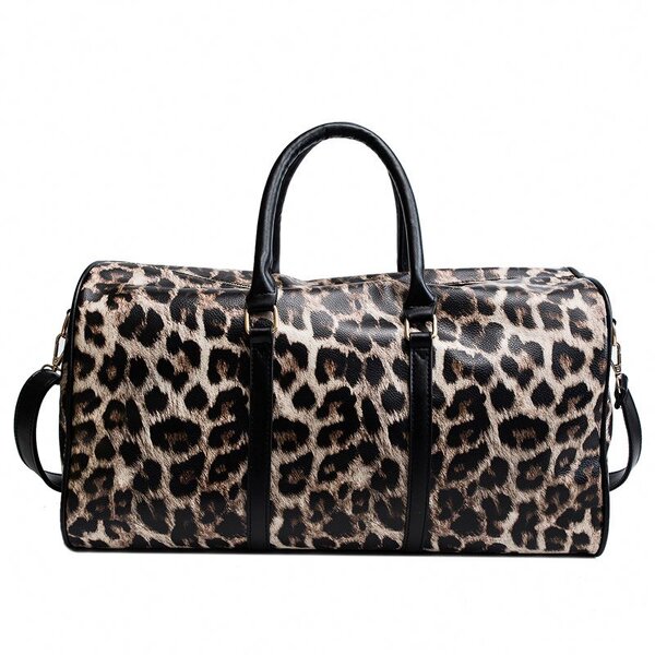 Duffle Bag Manufacturer - Pu Leather Leopard Print Waterproof Travel