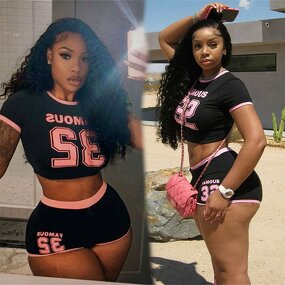 Shorts Set Manufacturer - Two Piece Casual Fitness for Women