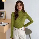 T-shirt Manufacturer - Modal Underlay Half High Collar Slim Fit