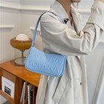 Shoulder Bags Manufacturer - Embossed PU Leather French Underarm